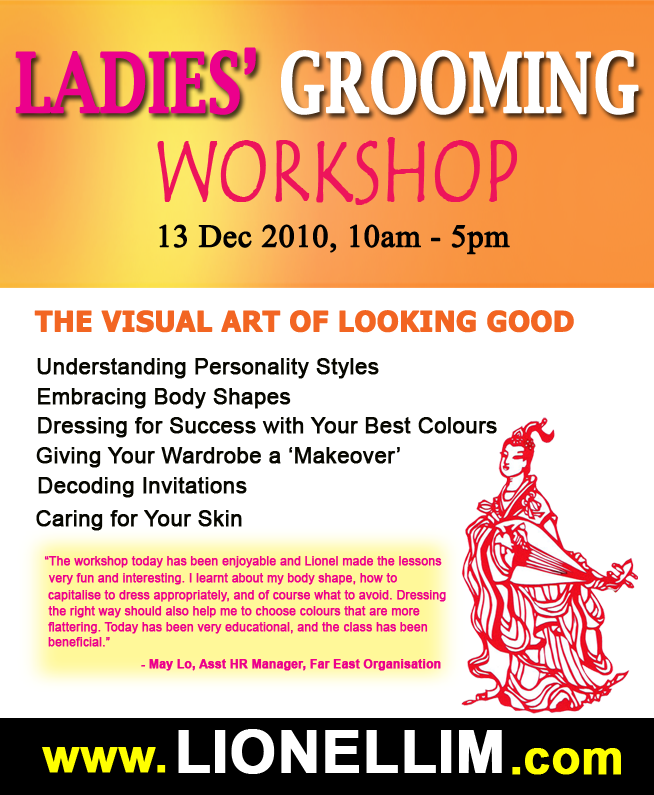 Grooming Workshop For Ladies – The Art Of Looking Good