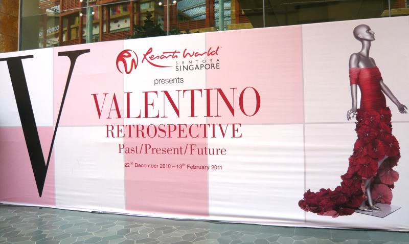 Valentino Retrospective – Past Present Future Exhibition At Resorts World Singapore