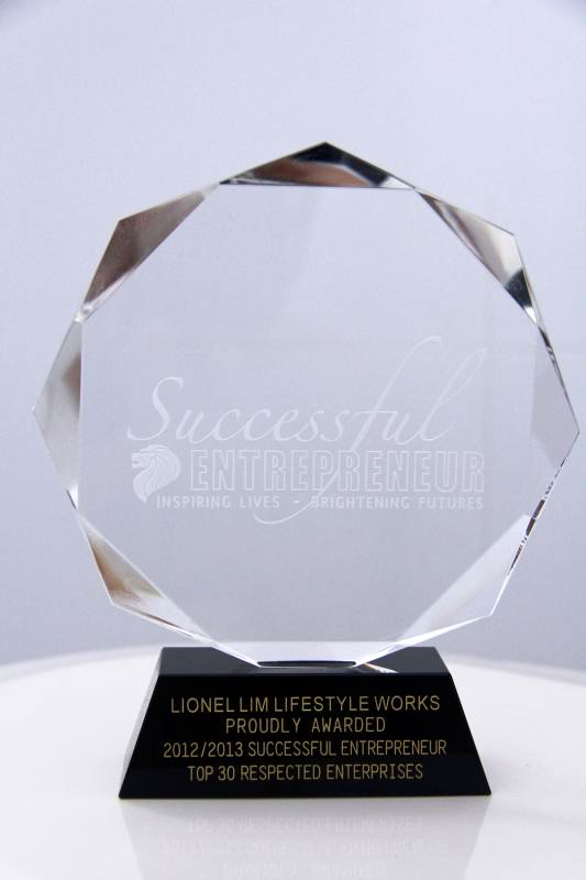 Successful Entrepreneur Award 2012/2013 – Top 30 Respected Enterprises